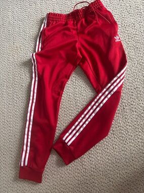 adidas Originals Superstar Red Track Pants